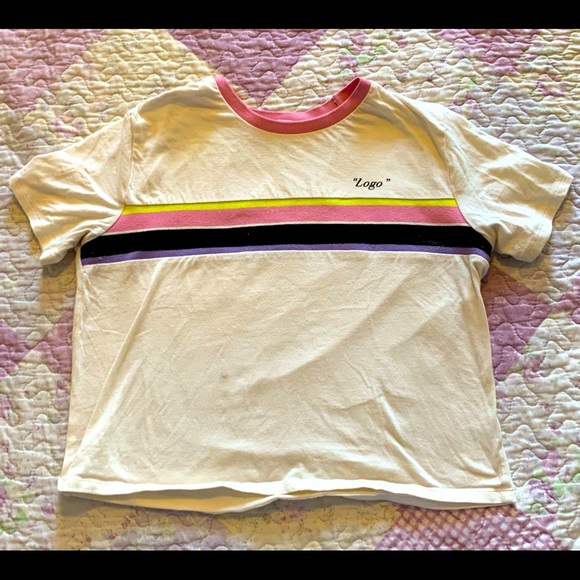 Cropped Multicoloured “Logo” top from Ardene - Picture 1 of 3